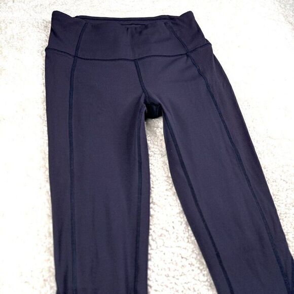 Lululemon On Your Mark Crop Legging Navy Blue - Picture 10 of 15